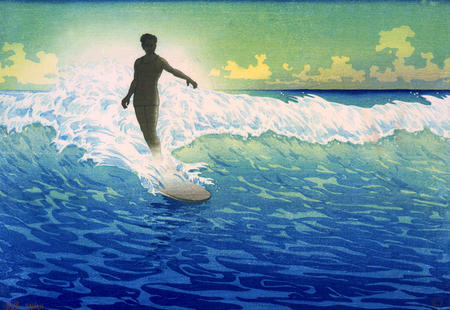 Hawaii Surfer Sunrise