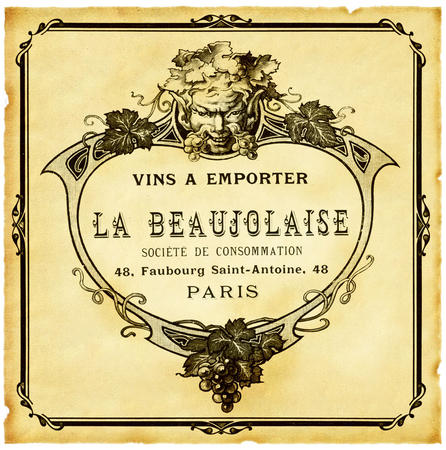 Beaujolaise Wine Label