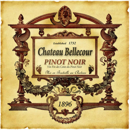 Pinot Noir Wine Label