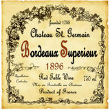 Bordeaux Wine Label