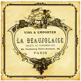 Beaujolaise Wine Label