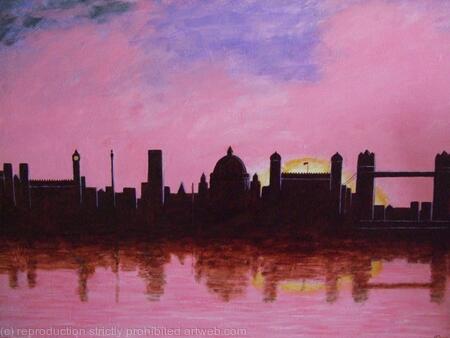 London Skyline at Sunset