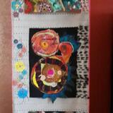 fabric and wool collage 2