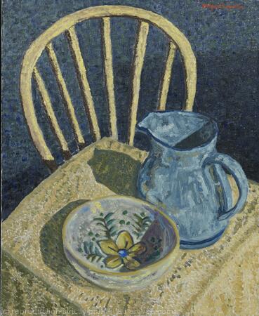 Table,chair and ceramics