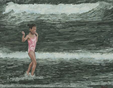 The girl and the sea