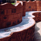 Gaudi Inspired Bench Seat - Detail