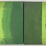 Summer Green Diptych