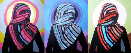 Hijab Tryptich