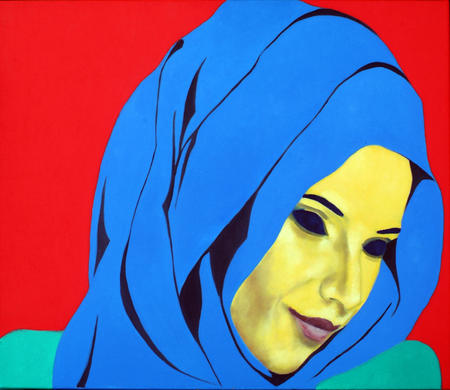 The girl in the Blue Hijab