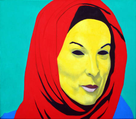 The girl with the Red Hijab
