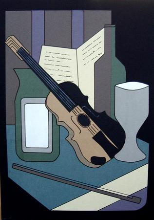 Still life with violin