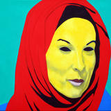 The girl with the Red Hijab