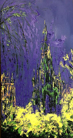 Scott Monument Purple