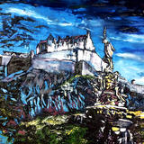 Edinburgh Castle Blue