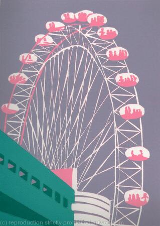 The London Eye (mauve)