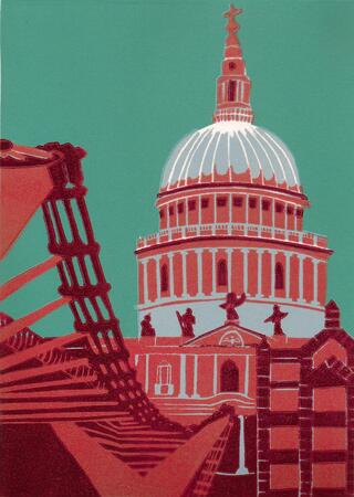 St Paul's Cathedral (burgundy II)