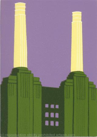 Battersea Power Station (chartreuse)