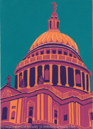 St Paul's Cathedral (magenta II)