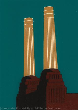 Battersea's Chimneys (sinopia)