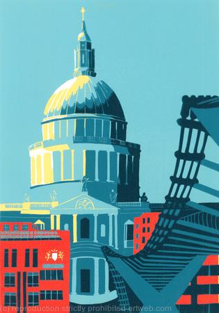 St Paul's with Millennium Bridge (III)