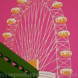 The London Eye (on pink)