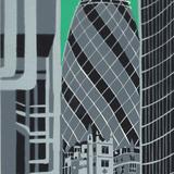 The Gherkin from Lloyds (green)