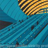Canary Wharf Escalators (teal)