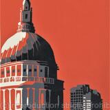 St Paul's Cathedral with Barbican (orange)