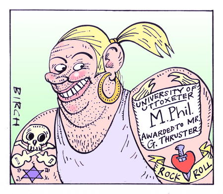 Academic rocker (Times Higher)