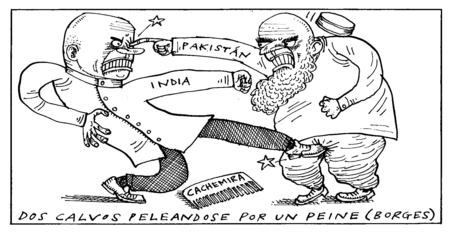 Dos calvos (Two bald men fighting over a comb)