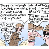 Pete and Dud (The Luvvies, the Independent)