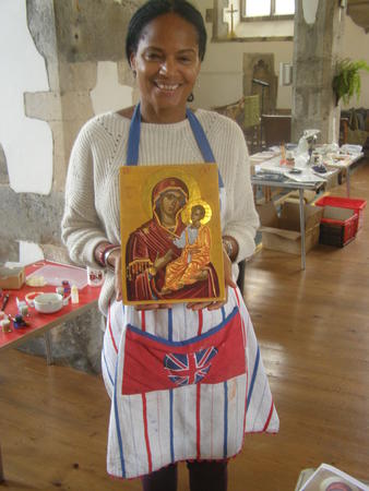 Anastasia with finished icon October course