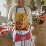 Anastasia with finished icon October course