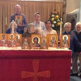 Blessing the images at the end of a succesful five day beginners course