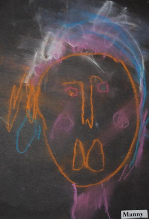 Portrait study of a child age 5 