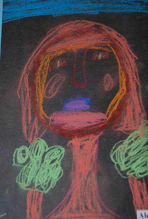 portrait study of a child age 5 