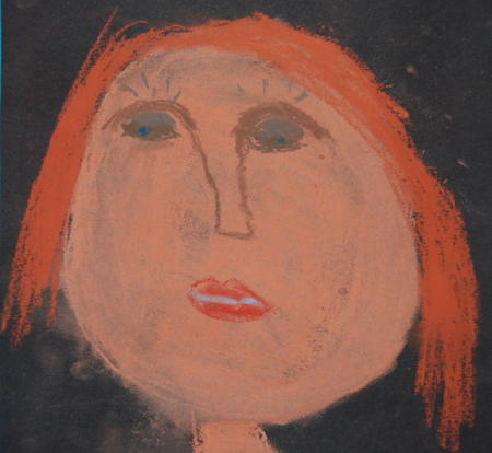 portrait study of a child age 5 