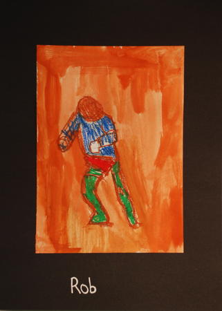 figure drawings by 8 year old child