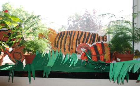 Rain Forest display at Drayton Park Primary school