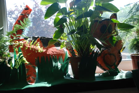 rain forest display at Drayton Park Primary school