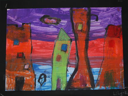 landscape by 7 years old child