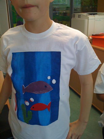 screen print T-shirt by 7 years old