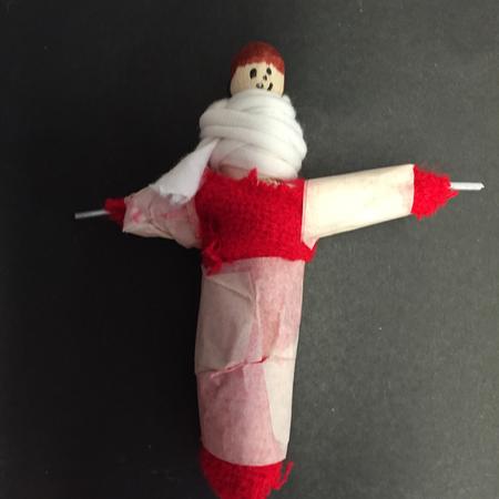 Cloth peg dol by Tufnell Park Primary school student