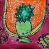 still life copy of Matisse by 7years old child