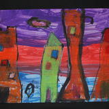 landscape by 7 years old child