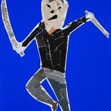 figure, collage by 8 yearsold