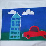  Screen Print T-shirt by 8 year old