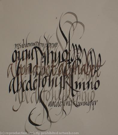 Black  Silver Alphabet