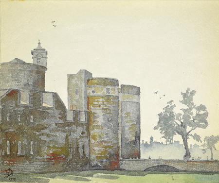1973 Tower of London, West Moat