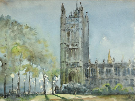 1968 Victoria Gardens and Victoria Tower Evening